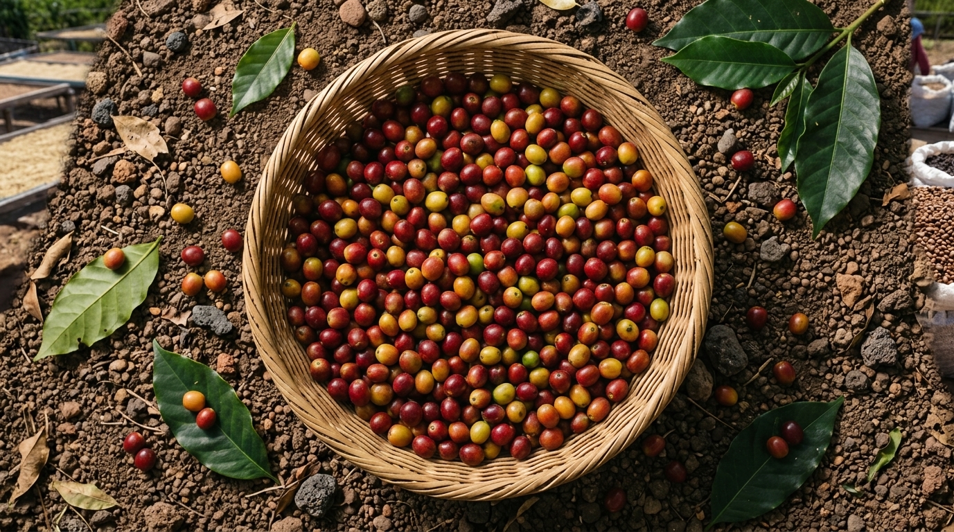Colombia Huila green coffee
